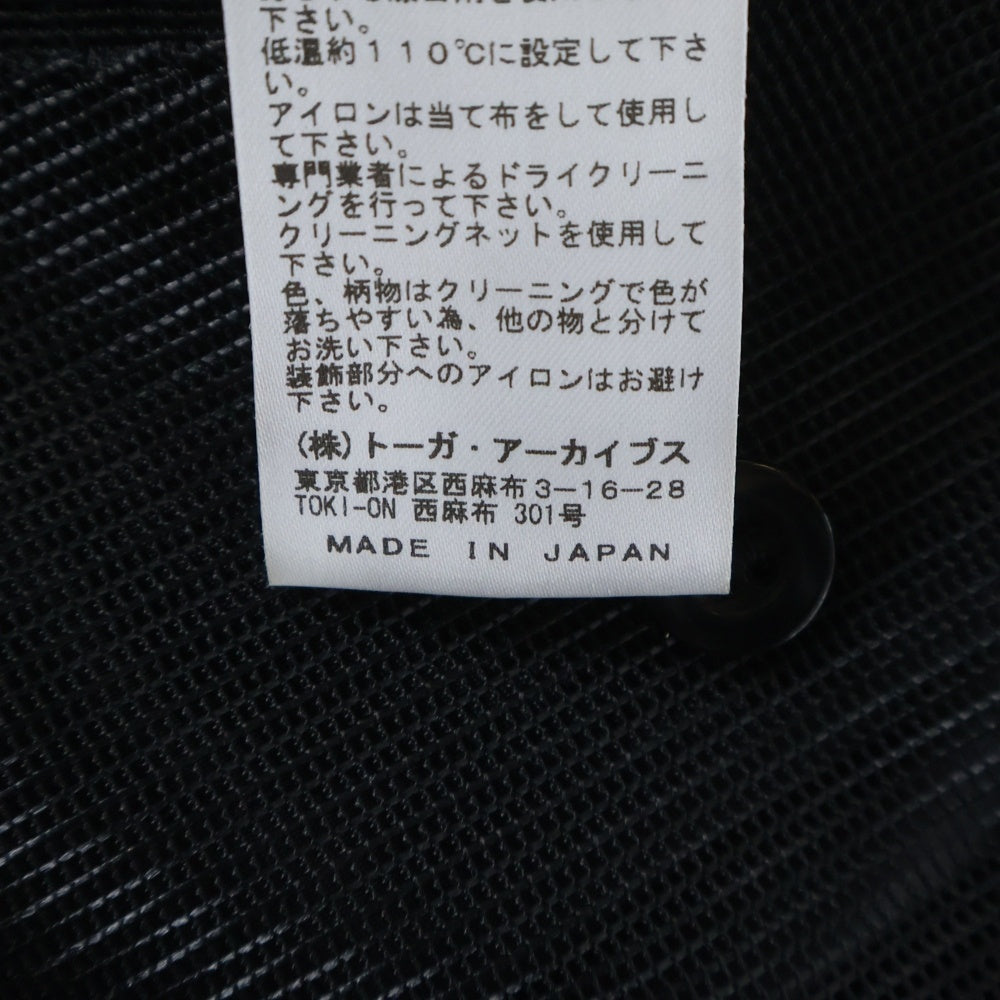 TOGA VIRILIS(トーガ ビリリース) 25SS Nylon twill coat ナイロン ツイル メッシュコート ブラック TV251-FA315