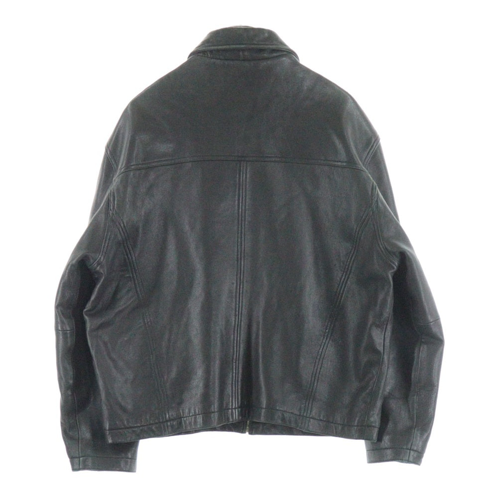 VINTAGE(ヴィンテージ) 00s KARL KANI カールカナイ ジップアップ ラムレザージャケット ブルゾン ブラック