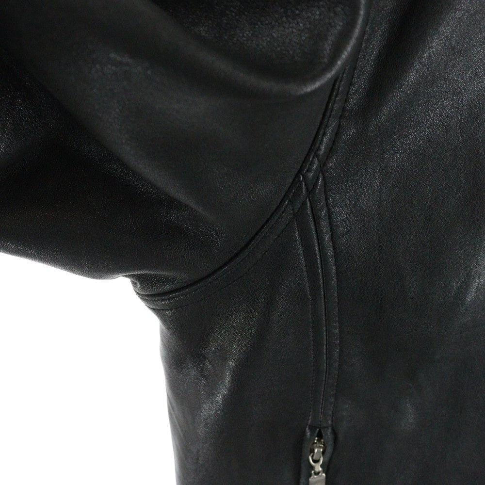 VINTAGE(ヴィンテージ) 00s KARL KANI カールカナイ ジップアップ ラムレザージャケット ブルゾン ブラック