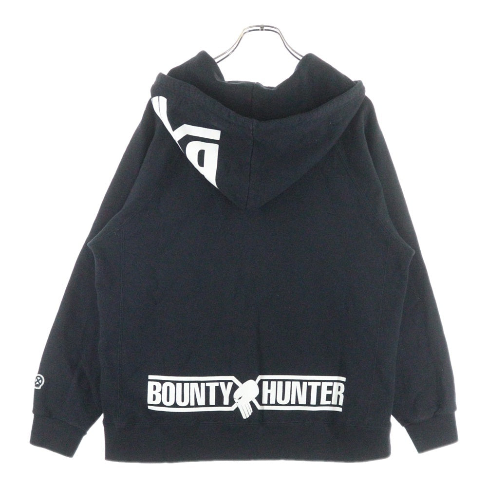 BOUNTY HUNTER(バウンティーハンター) 00s ロゴプリント スウェットパーカー ブラック