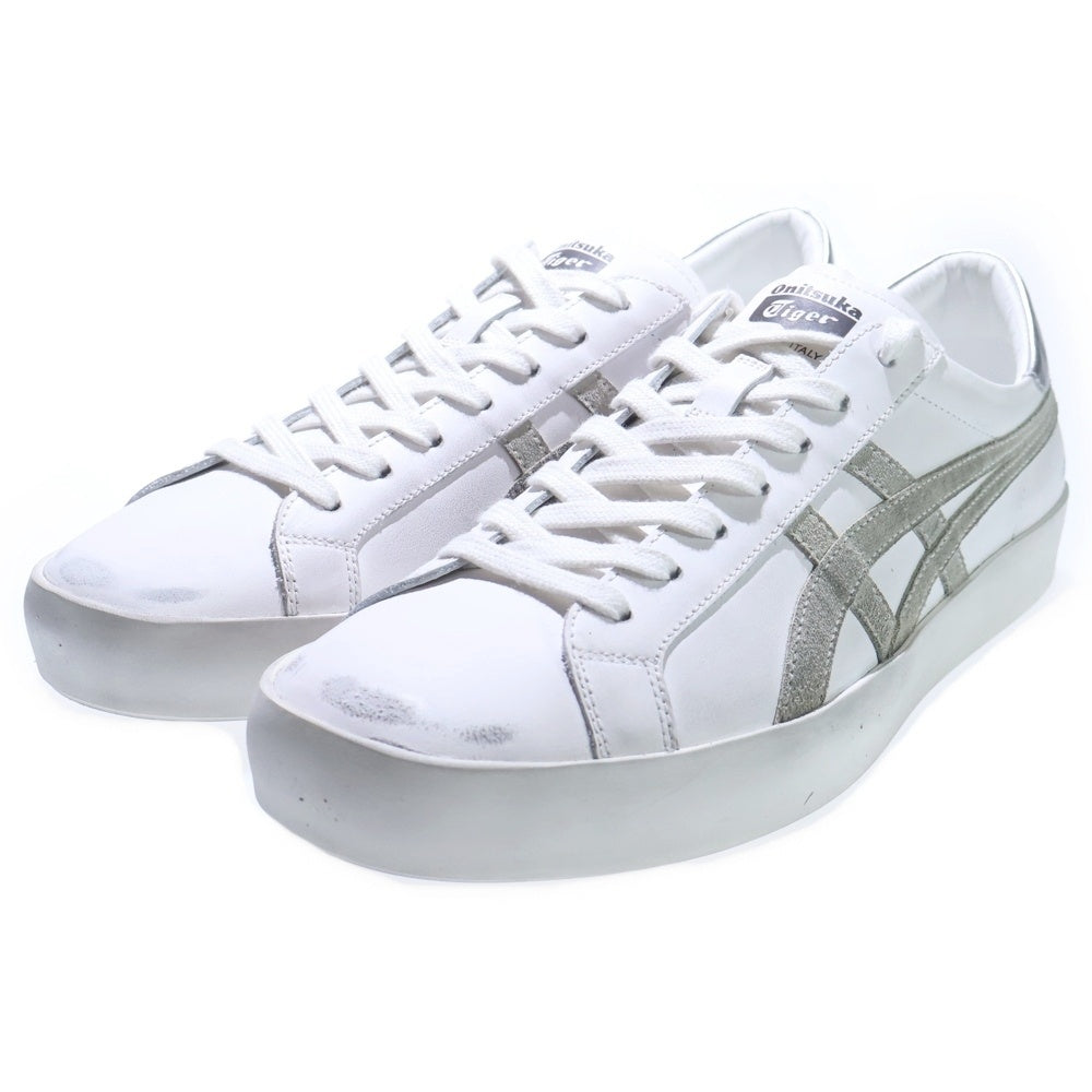 Onitsuka Tiger(オニツカタイガー) FABRE LO IM ダメージ加工 ローカットスニーカー ホワイト/グレー US9/27cm 1183C550-100