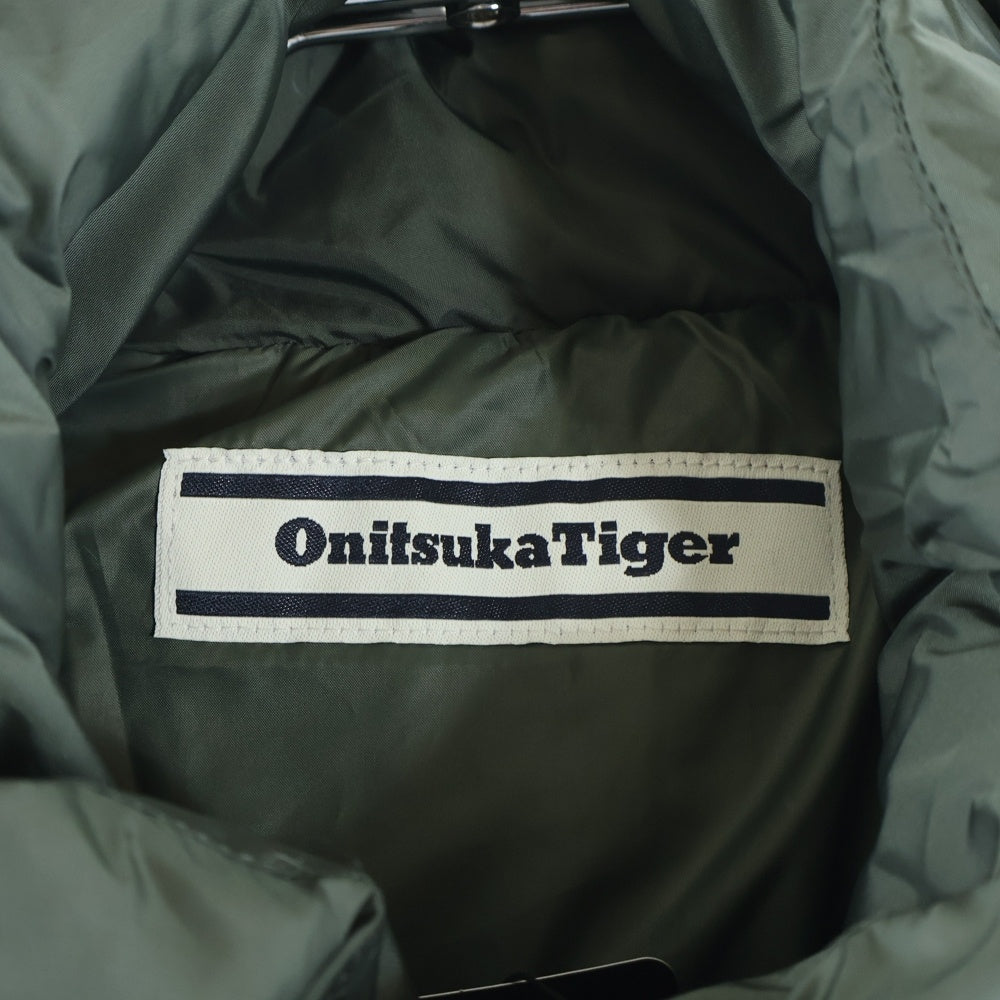 Onitsuka Tiger(オニツカタイガー) DOWN JACKET ジップアップ フーデッド ダウンジャケット カーキ 2183B582