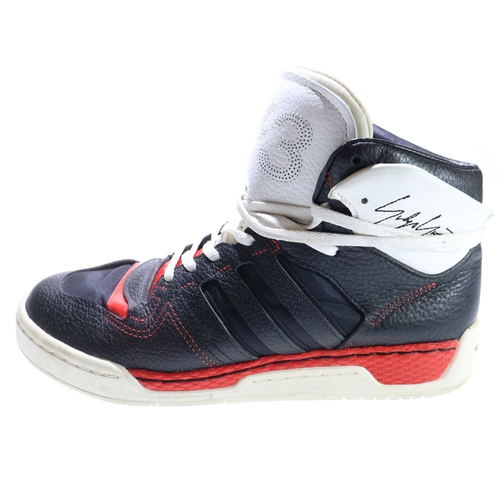 Y-3(ワイスリー) HAYWORTH ヘイワース レースアップハイカットスニーカー ブラック US8/26cm G54055 ブラック/レッド