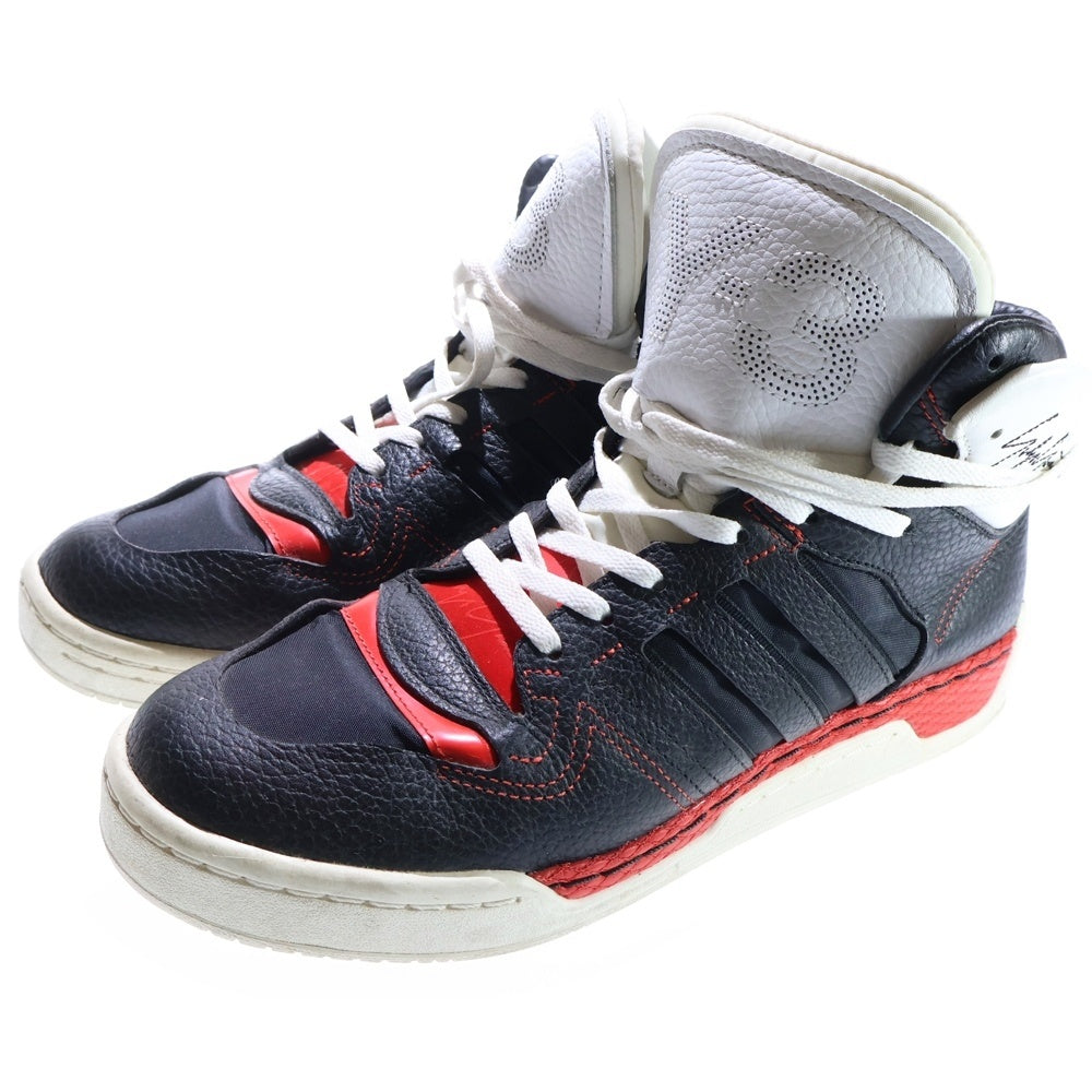 Y-3(ワイスリー) HAYWORTH ヘイワース レースアップハイカットスニーカー ブラック US8/26cm G54055 ブラック/レッド