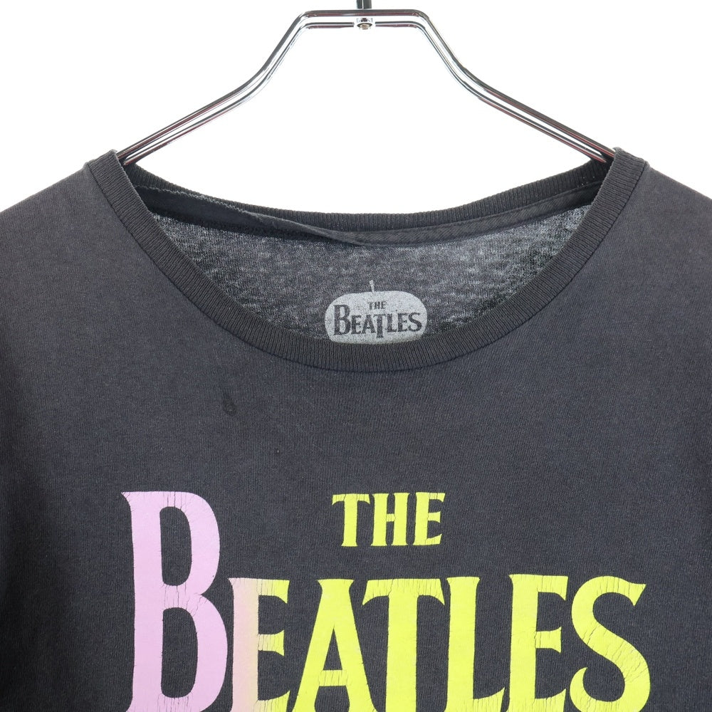 VINTAGE(ヴィンテージ) THE BEATLES ザビートルズ バンド プリント 半袖Tシャツ カットソー ブラック