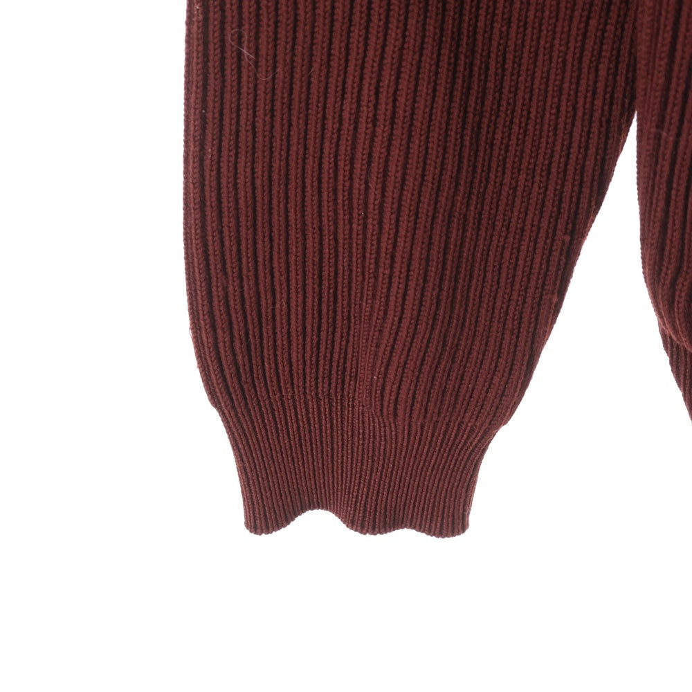 HERMES(エルメス) Drivers Knit ドライバーズニット ジップアップハイネックニットセーター バーガンディ