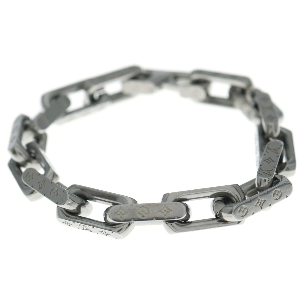 LOUIS VUITTON(ルイヴィトン) Monogram Chain Bracelet モノグラムチェーンブレスレット M00309 シルバー レディース