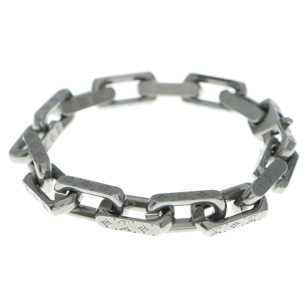LOUIS VUITTON(ルイヴィトン) Monogram Chain Bracelet モノグラムチェーンブレスレット M00309 シルバー レディース