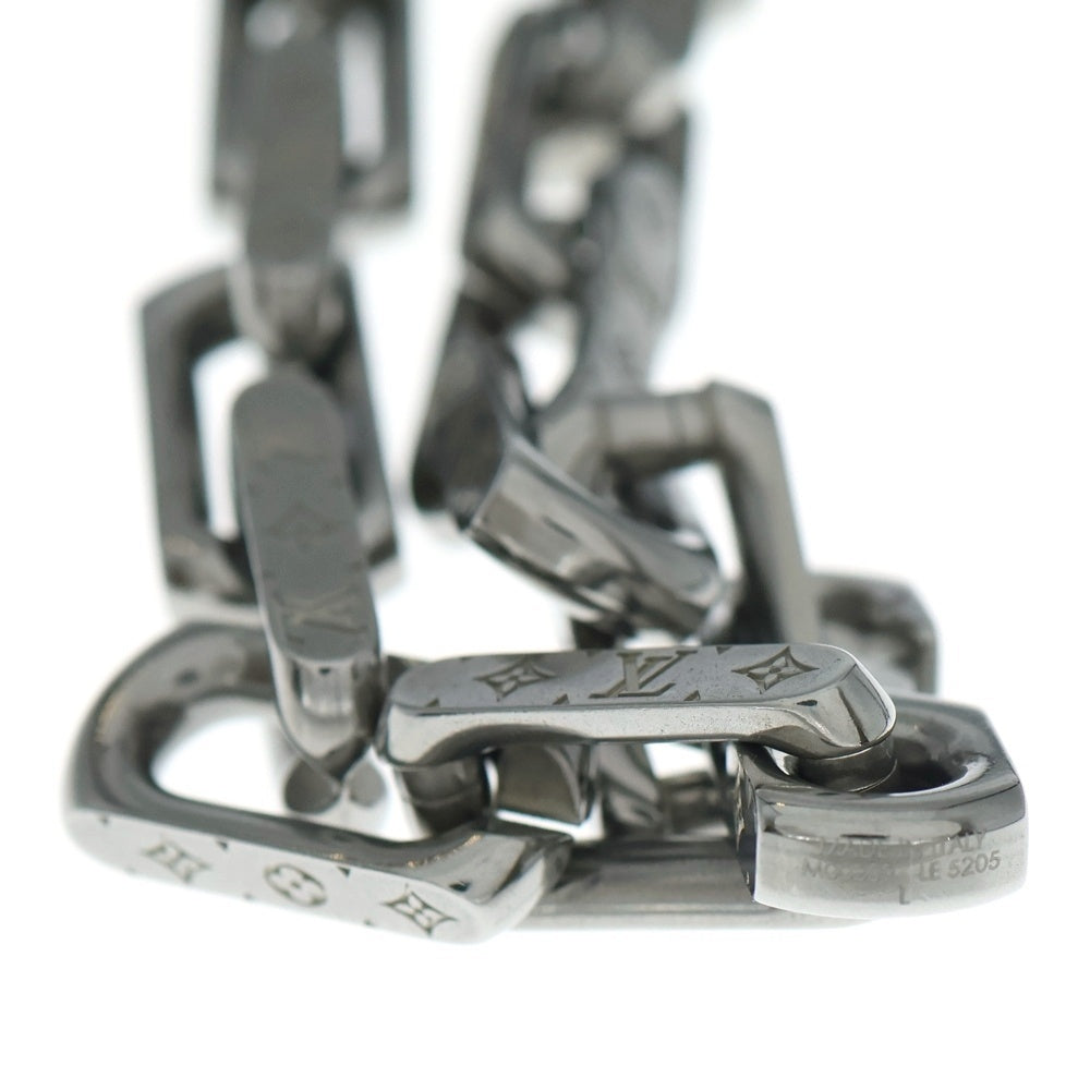 LOUIS VUITTON(ルイヴィトン) Monogram Chain Bracelet モノグラムチェーンブレスレット M00309 シルバー レディース