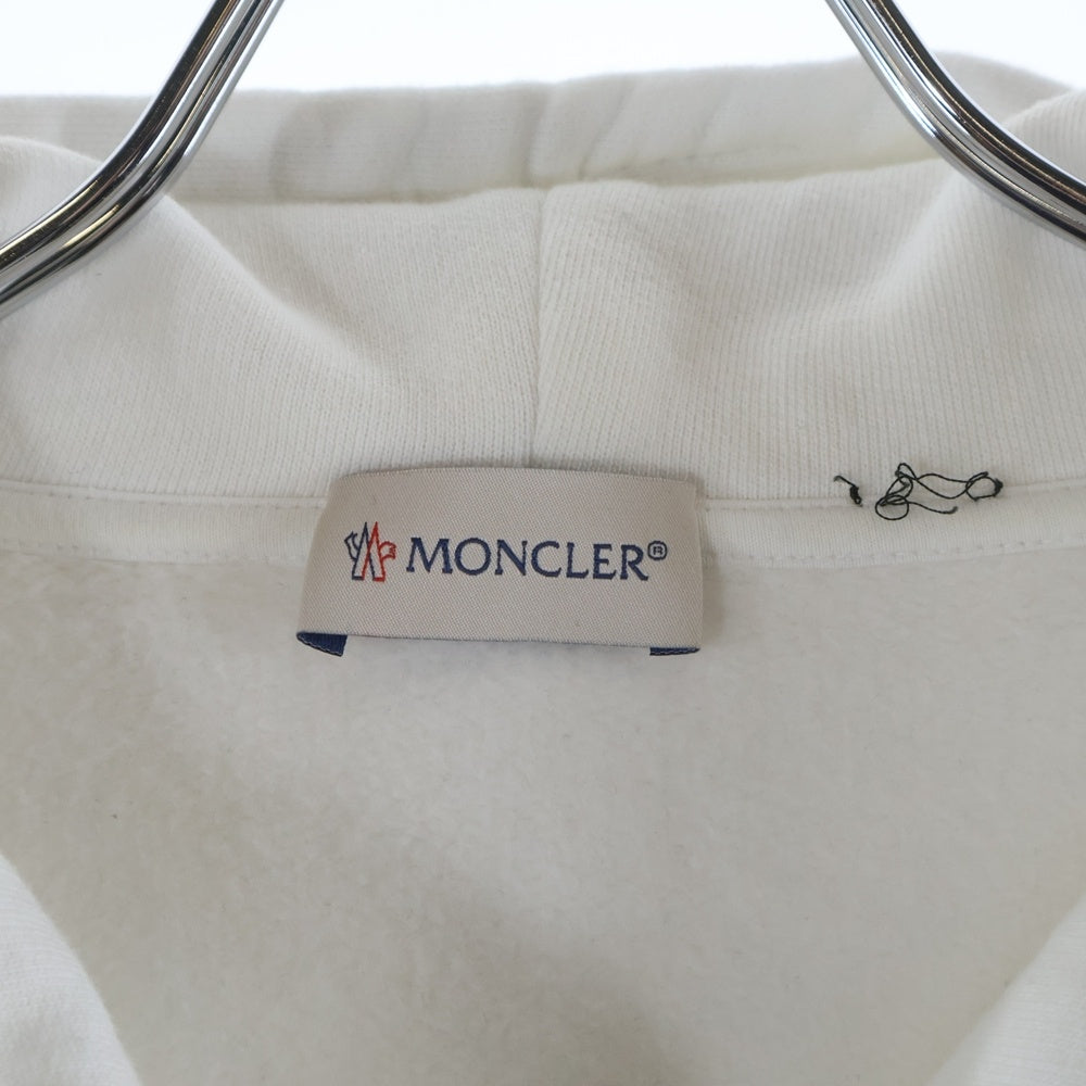 MONCLER GENIUS(モンクレール ジーニアス) 22SS ×FRGMT Hoodie フラグメント ロゴ刺繍 プルオーバースウェットパーカー ホワイト H209U8G00002