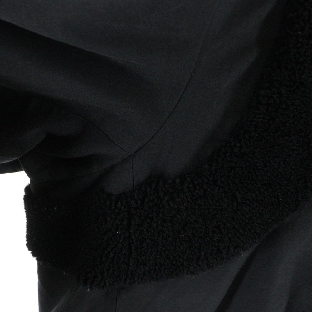 LOUIS VUITTON(ルイヴィトン) 20SS Boa Switching Down Coat ボアスウィッチングダウンコート ボア切り替えフーデットダウンコート RM201M RRY HIK08W ブラック