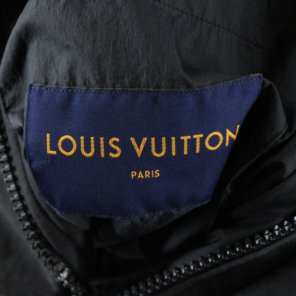 LOUIS VUITTON(ルイヴィトン) 20SS Boa Switching Down Coat ボアスウィッチングダウンコート ボア切り替えフーデットダウンコート RM201M RRY HIK08W ブラック