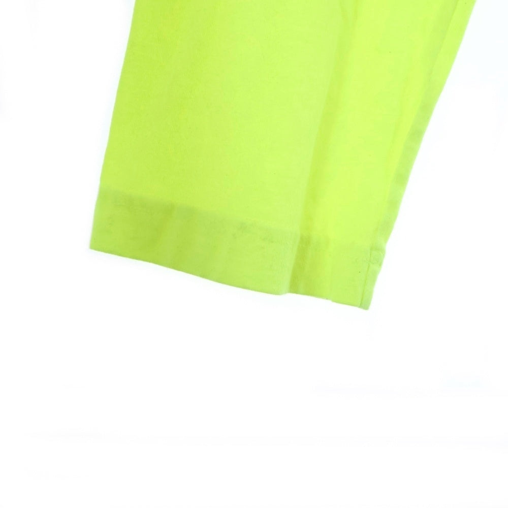 VETEMENTS(ヴェトモン) Limited Edition Parka リミテッドエディションパーカー ロゴプリントフーデット長袖Tシャツ UE51TR830Y イエロー