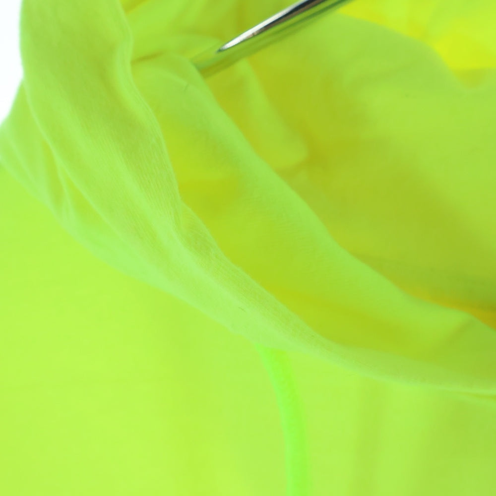 VETEMENTS(ヴェトモン) Limited Edition Parka リミテッドエディションパーカー ロゴプリントフーデット長袖Tシャツ UE51TR830Y イエロー