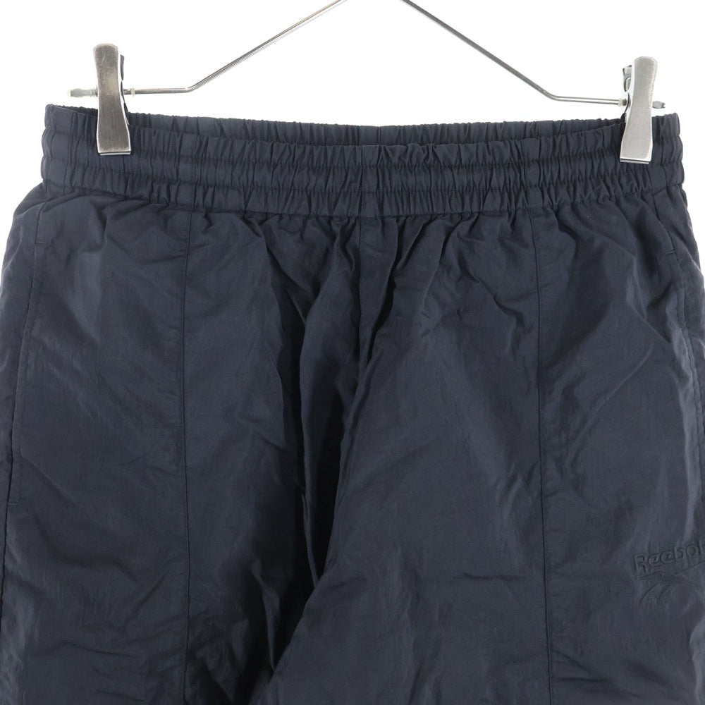 VETEMENTS(ヴェトモン) 17SS ×Reebok Nylon Track Pants リーボック ナイロントラックパンツ ロゴ刺繍イージーナイロンパンツ MSS17RE9 ブラック