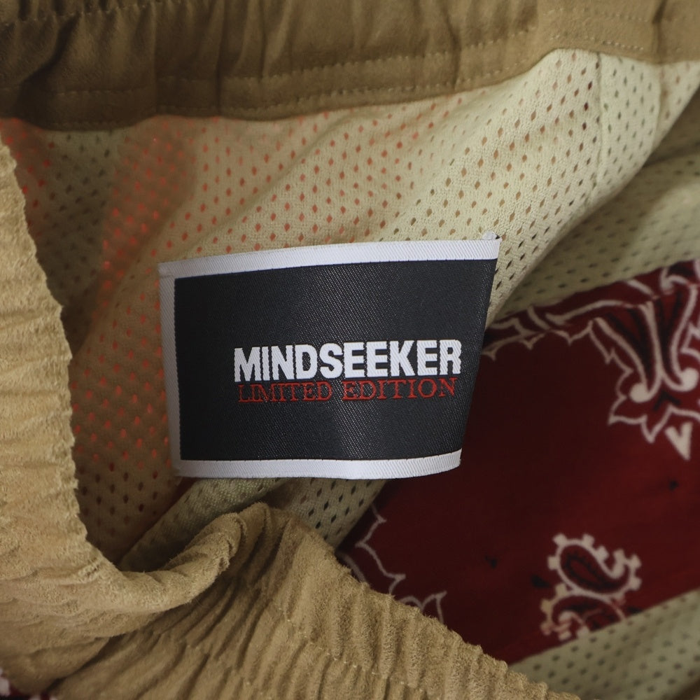 MINDSEEKER(マインドシーカー) Limited Edition Bandana Shorts リミテッドエディションバンダナショーツ ドローストリングペイズリー柄ハーフパンツ レッド