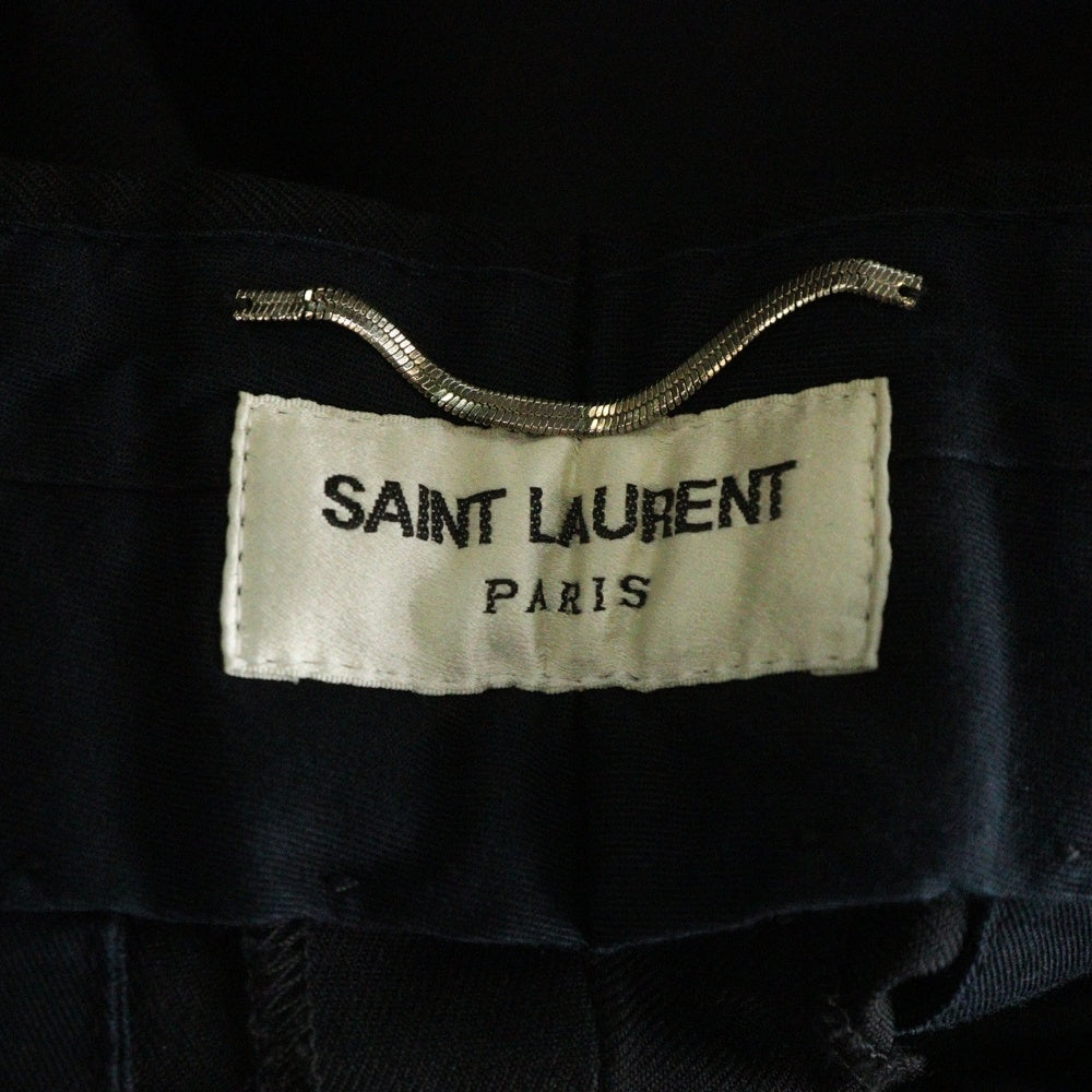 SAINT LAURENT PARIS(サンローランパリ) スラックス トラウザーズパンツ ブラック