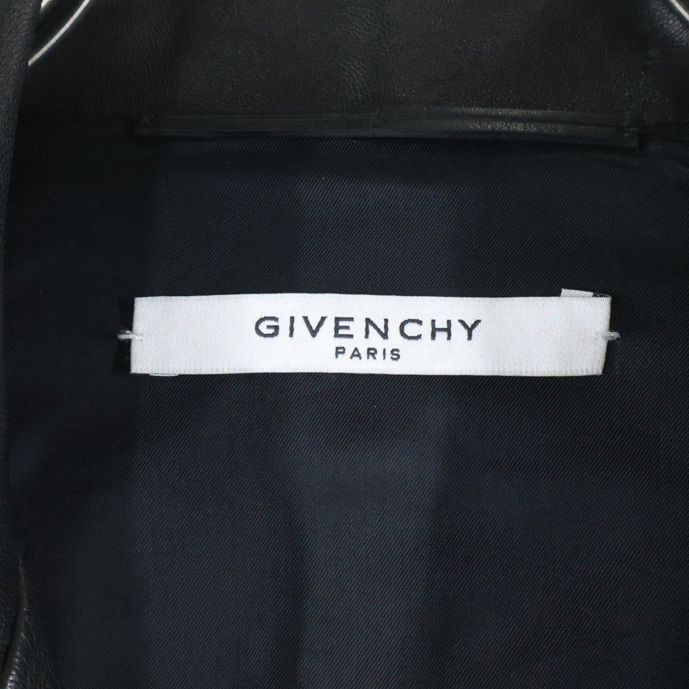 GIVENCHY(ジバンシィ) 15AW ラムレザー バイカージャケット アウター 15F 0300 440 ブラック