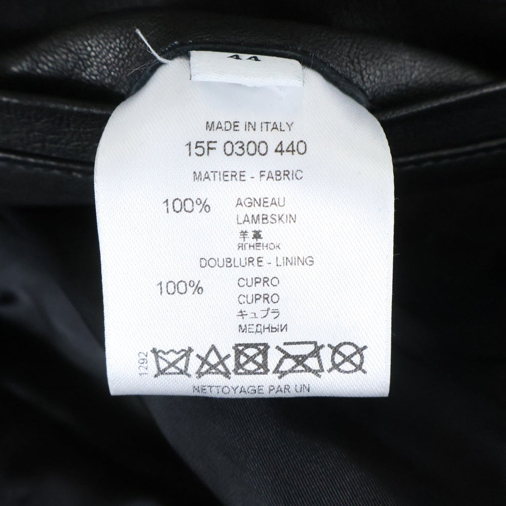 GIVENCHY(ジバンシィ) 15AW ラムレザー バイカージャケット アウター 15F 0300 440 ブラック
