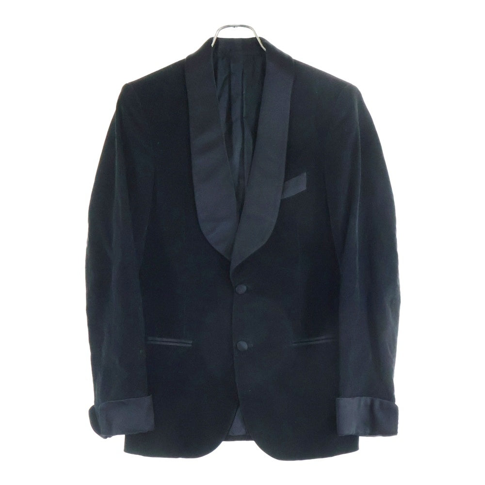 MP di MASSIMO PIOMBO(エムピーディ マッシモピオンボ) コーデュロイ 切替デザイン テーラードジャケット ブラック