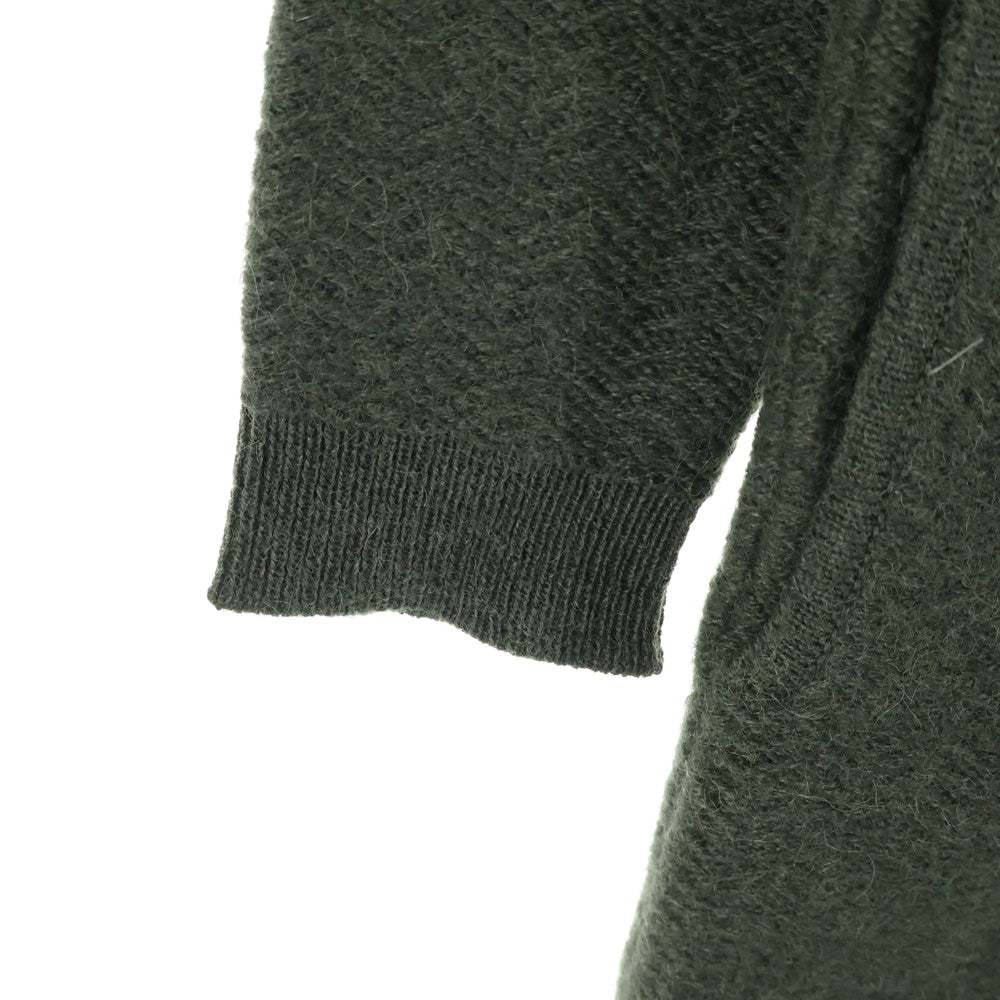 Christian Dior(クリスチャンディオール) フード付き ウール ジップアップ ニット カーディガン 233M254AT510 カーキ