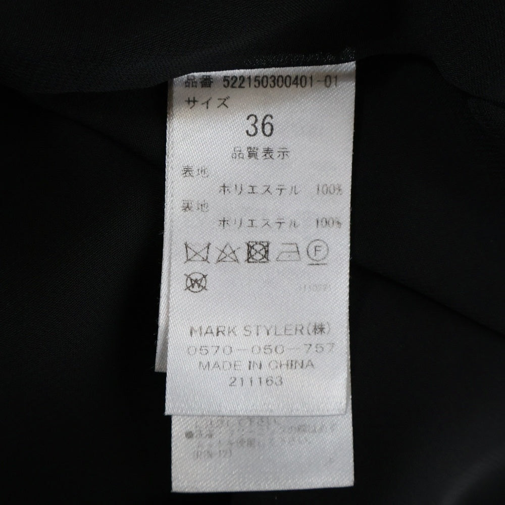 UN3D.(アンスリード) ギャザー キャミソール ワンピース 522150300401 ブラック レディース