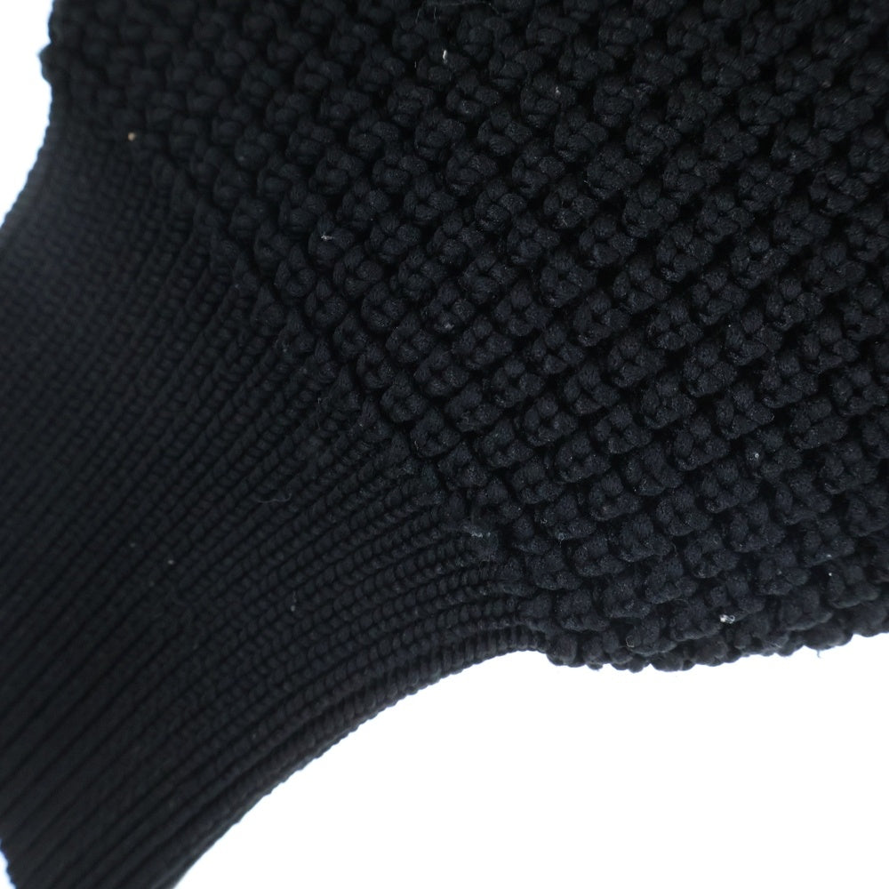 UN3D.(アンスリード) クロスデザイン ショートニット クロップド セーター 522222601501 ブラック レディース