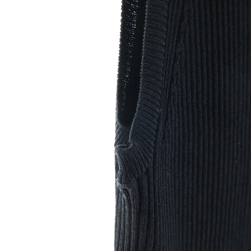 LE CIEL BLEU(ルシェルブルー) レーヨン ノースリーブ ロングワンピース ドレス 22A65106 ブラック レディース