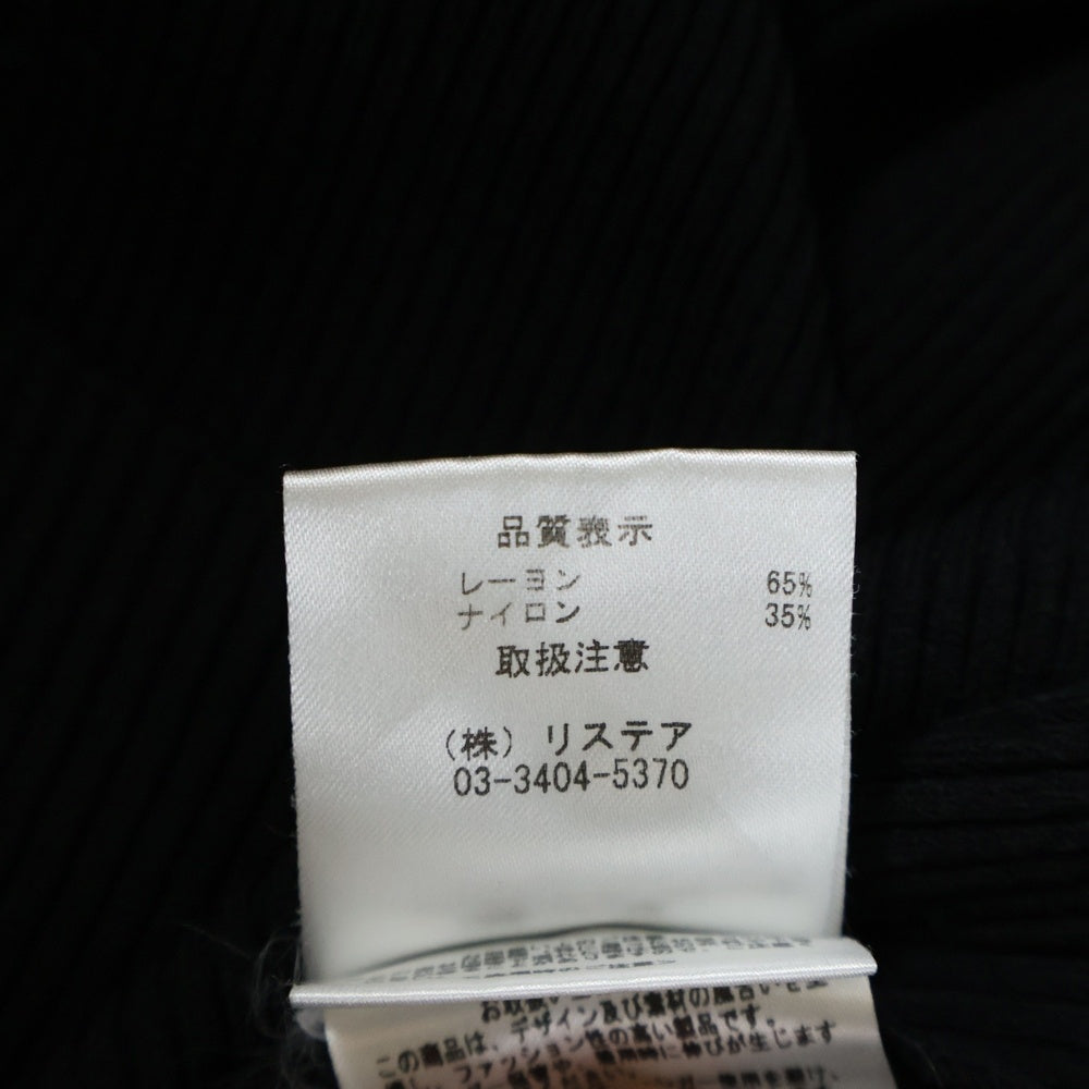 LE CIEL BLEU(ルシェルブルー) レーヨン ノースリーブ ロングワンピース ドレス 22A65106 ブラック レディース