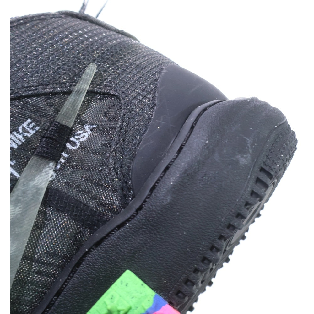 NIKE(ナイキ) ×Off-White AIR FORCE 1 MID オフホワイト エアフォース1 ミッドカットスニーカー レディース ブラック US6.5/24.5cm DO6290-001