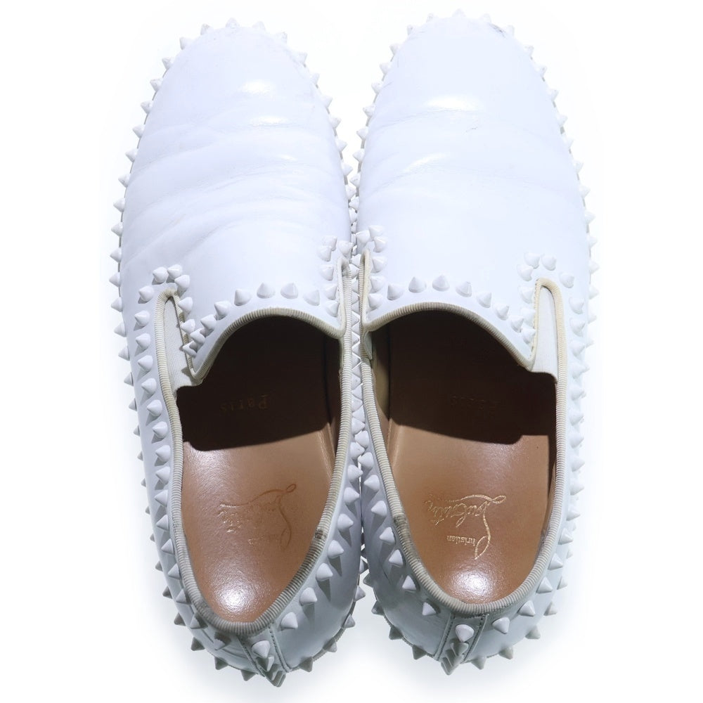 CHRISTIAN LOUBOUTIN(クリスチャンルブタン) ピックボート スタッズデザイン シューズ ホワイト