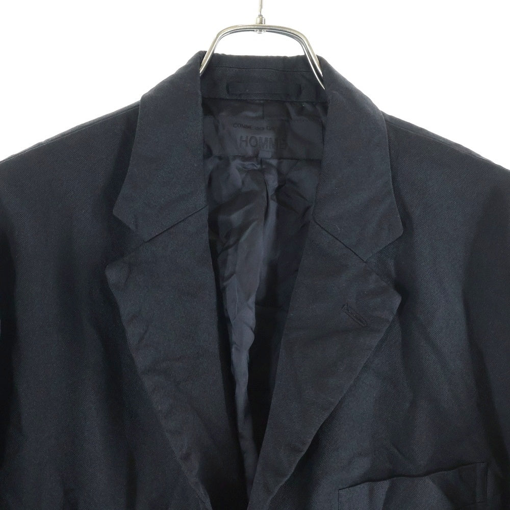 COMME des GARCONS HOMME(コムデギャルソンオム) 25AW エステルサージ製品染め3Bジャケット 3Bシングルテーラードジャケット HP-J012 ブラック