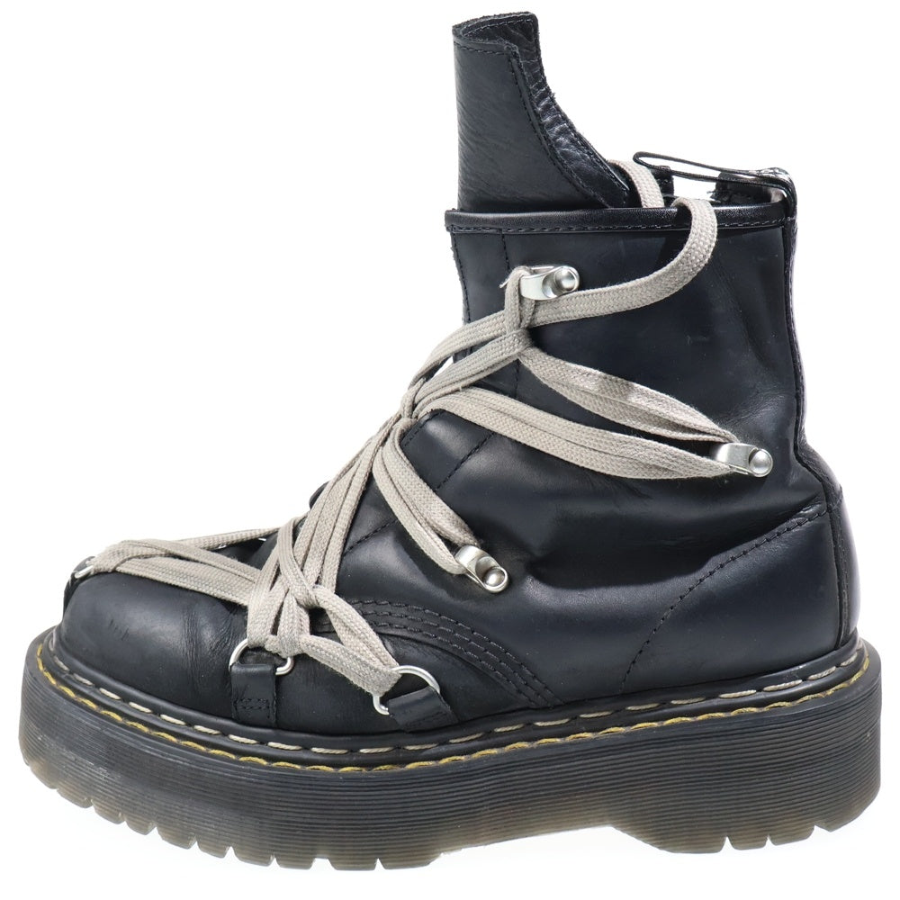 Dr.Martens(ドクターマーチン) 25AW ×Rick Owens 1460 Quad Sole Megalace Boots リックオウエンス クアッドソールメガレースブーツ サイドジップオーバーレーシングブーツ DM02E6812-8001