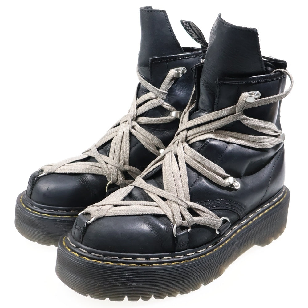Dr.Martens(ドクターマーチン) 25AW ×Rick Owens 1460 Quad Sole Megalace Boots リックオウエンス クアッドソールメガレースブーツ サイドジップオーバーレーシングブーツ DM02E6812-8001