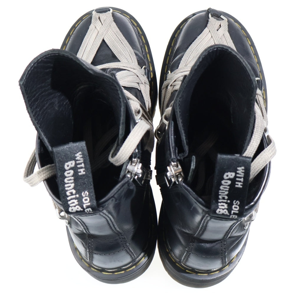 Dr.Martens(ドクターマーチン) 25AW ×Rick Owens 1460 Quad Sole Megalace Boots リックオウエンス クアッドソールメガレースブーツ サイドジップオーバーレーシングブーツ DM02E6812-8001