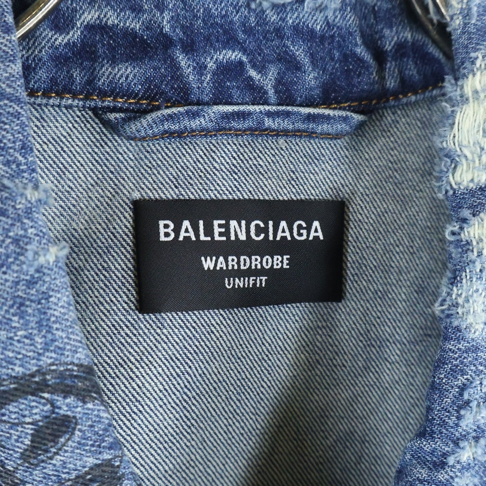 BALENCIAGA(バレンシアガ) 22SS ダメージ加工 グラフィティ オーバー