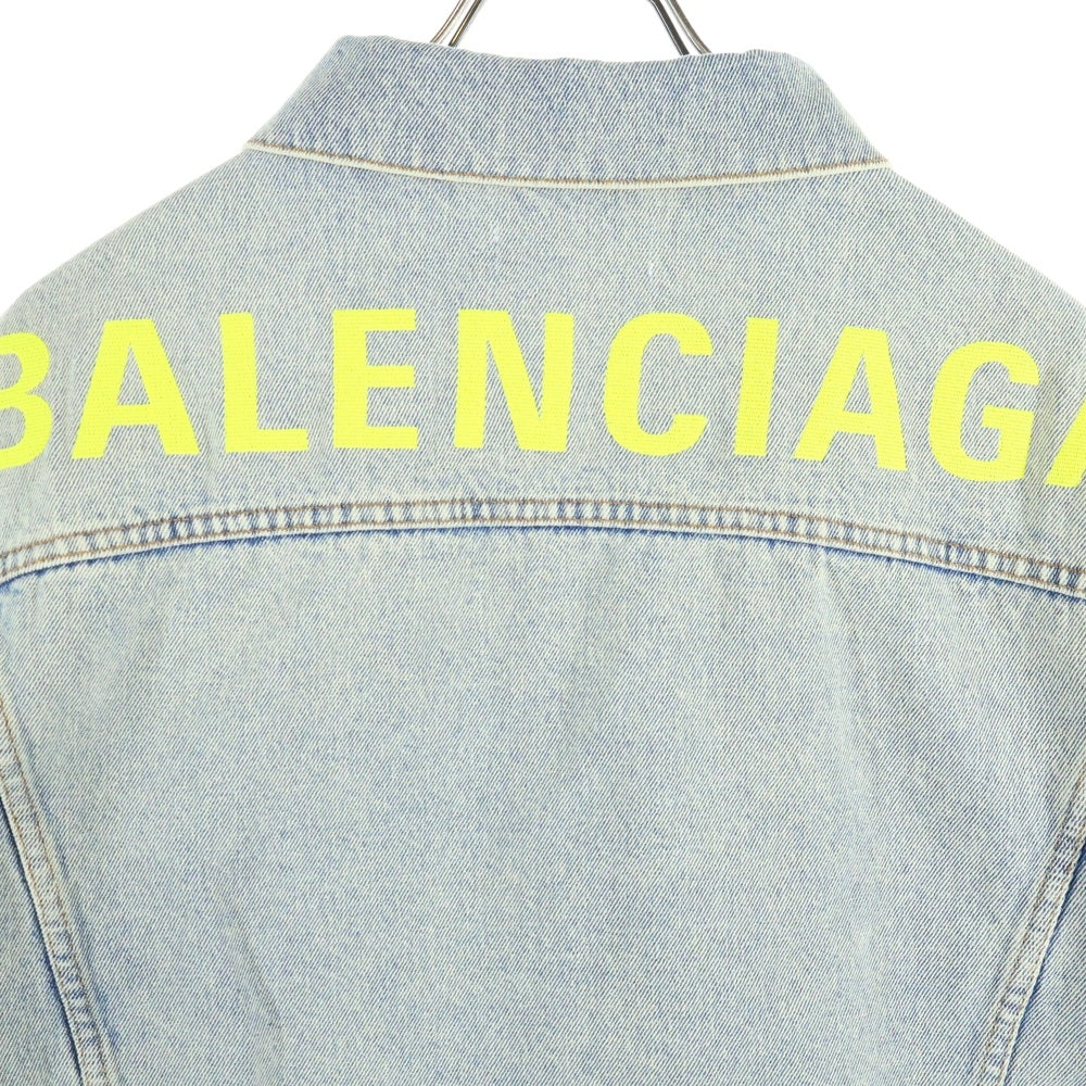 BALENCIAGA(バレンシアガ) 20SS LOGO DENIM JACKET バックロゴ 刺繍
