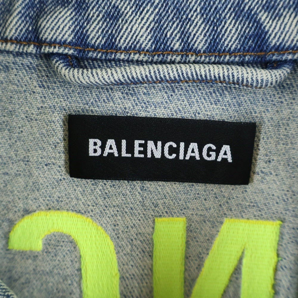 BALENCIAGA(バレンシアガ) 20SS LOGO DENIM JACKET バックロゴ 刺繍