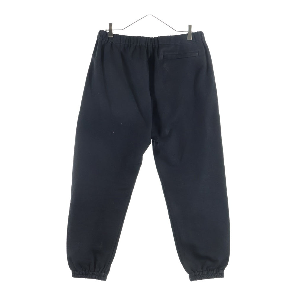 Innocence NYC(イノセンス) Waxed Oil Sweat Pants ワックスドオイルスウェットパンツ ロゴ刺繍コーティング加工スウェットパンツ ブラック