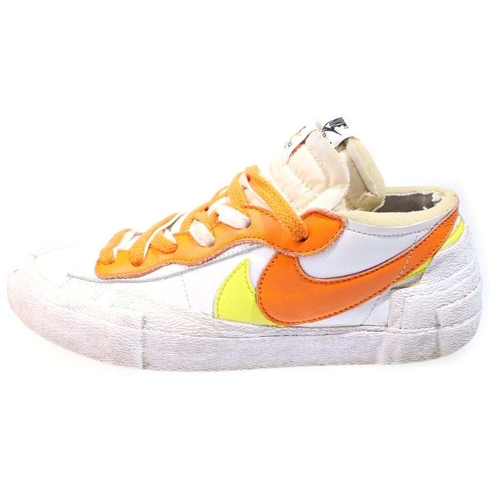 NIKE(ナイキ) ×sacai BLAZER LOW MAGMA ORANGE DD1877-100 サカイ ブレザー ローカットスニーカー US8/26cm ホワイト/オレンジ