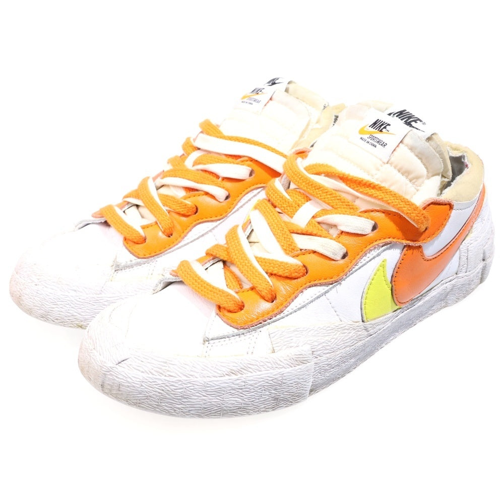 NIKE(ナイキ) ×sacai BLAZER LOW MAGMA ORANGE DD1877-100 サカイ ブレザー ローカットスニーカー US8/26cm ホワイト/オレンジ