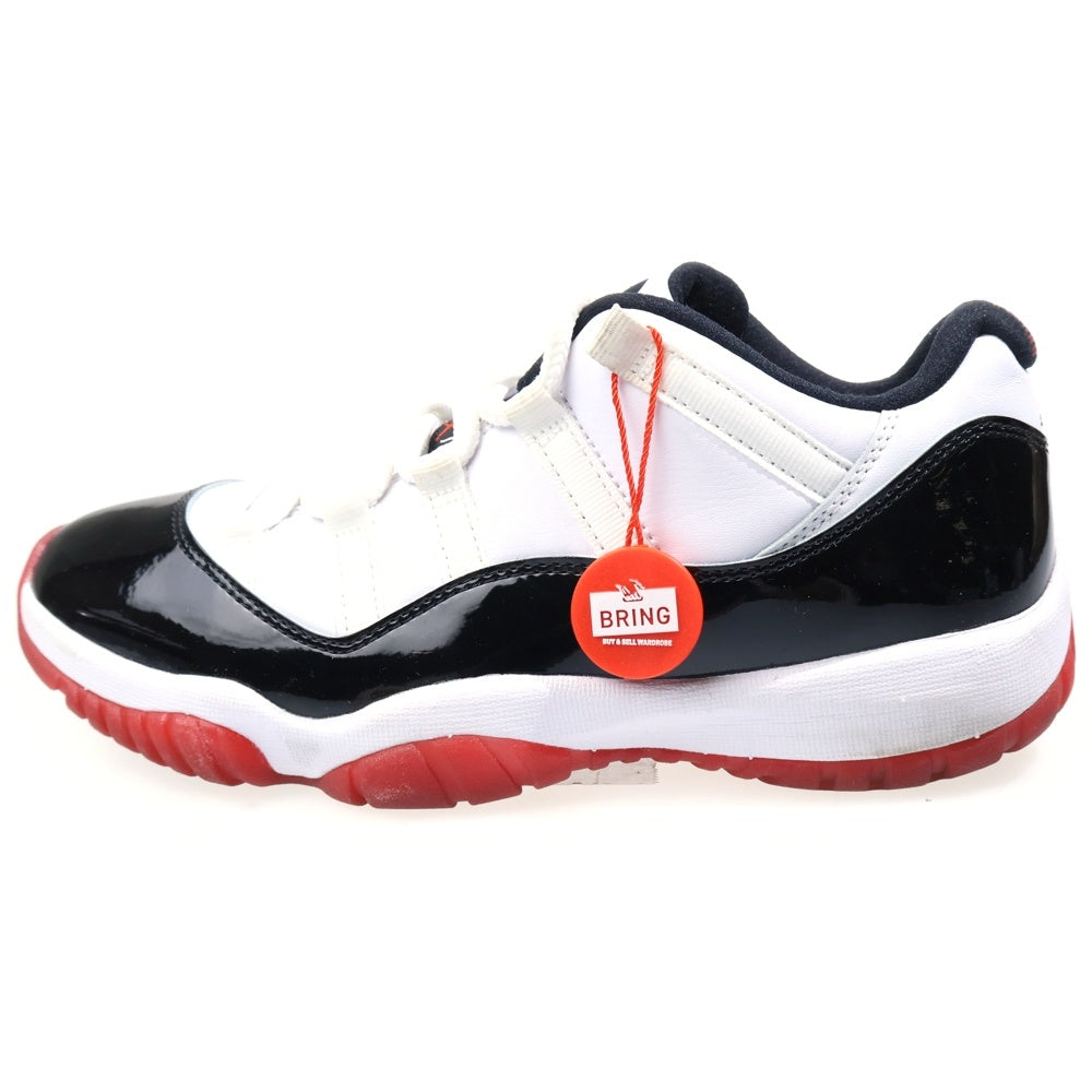 NIKE(ナイキ) AIR JORDAN 11 RETRO LOW CONCORD BRED エアジョーダン11 コンコルドブレッド ローカットスニーカー ホワイト/ブラック/レッド US8/26cm AV2187-160
