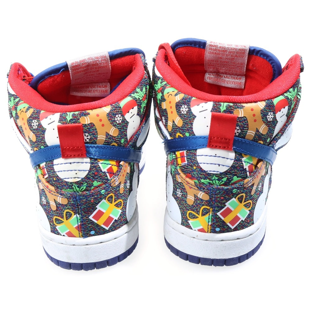 NIKE SB(ナイキエスビー) ×CONCEPTS DUNK HIGH UGLY CHRISTMAS SWEATER コンセプツ ダンク アグリー クリスマスセーター ハイカットスニーカー マルチ US7/25cm 881758-446