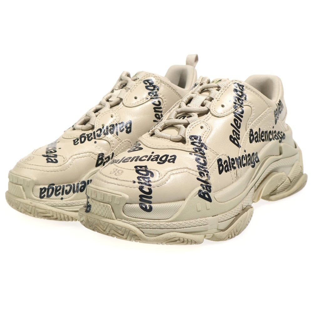 BALENCIAGA(バレンシアガ) Triple S Logotype トリプル S ロゴタイプ ローカットスニーカー ベージュ US9/26cm 524039 W2FAB