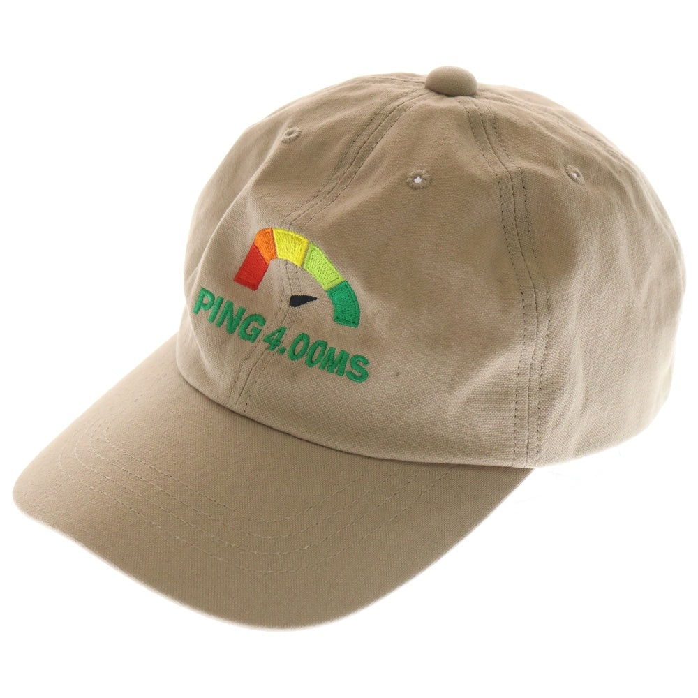 VAULTROOM(ボルトルーム) PING 4.00MS ロゴデザイン ベースボールキャップ 帽子 キャップ ベージュ