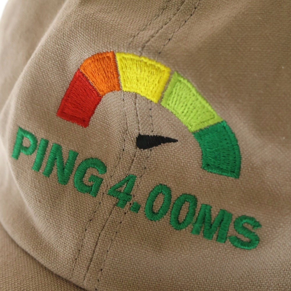 VAULTROOM(ボルトルーム) PING 4.00MS ロゴデザイン ベースボールキャップ 帽子 キャップ ベージュ