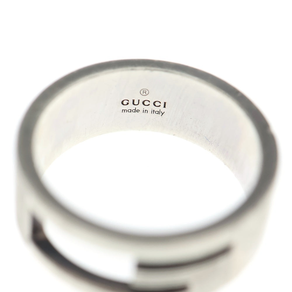 GUCCI(グッチ) Branded G Ring ブランデッドGリング ロゴカットアウトリング Ag925 19号 シルバー