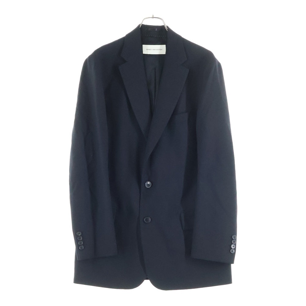 DRIES VAN NOTEN(ドリスヴァンノッテン) Herringbone Tailored Jacket ヘリンボーンテーラードジャケット 2Bシングルベントテーラードジャケット 020404-2246 ブラック