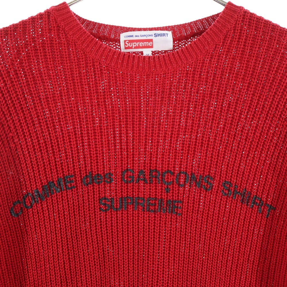 SUPREME(シュプリーム) 18AW ×Comme des Garcons SHIRT Sweater コム デ ギャルソンシャツ ニット セーター レッド