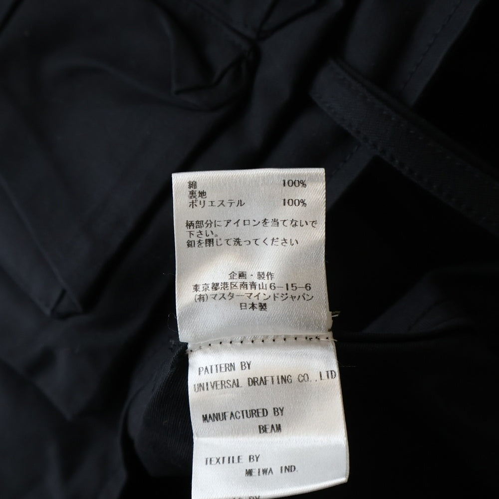 mastermind JAPAN(マスターマインドジャパン) レイヤード オーバーシャツ マルチポケット ブラック MW23S11-SH003